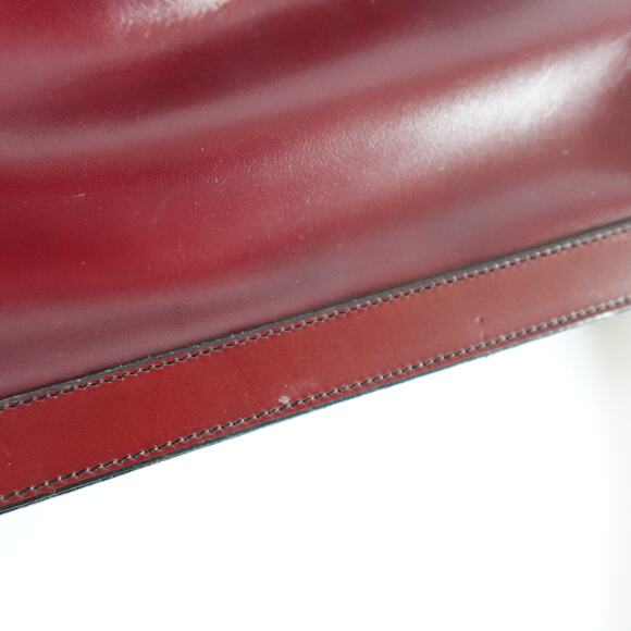 Vintage 60s 70s John Romain Red Leather Shoulder Bag - Picture 14 of 16